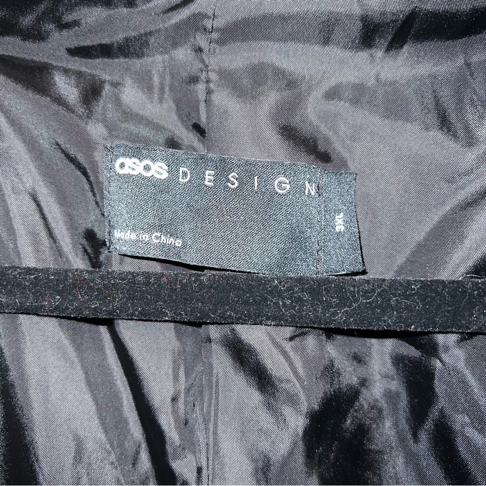 Asos Design Gray Sherpa Button Up Shacket - image 6